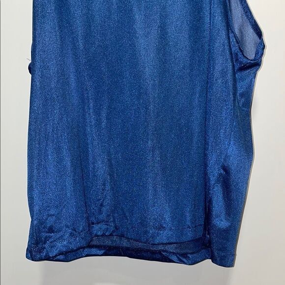 Vintage Everlast Blue Tank Top with Relaxed Fit and V-Neck - Picture 3 of 6